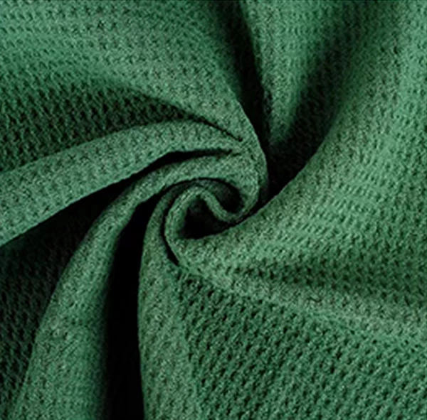 Microfiber waffle fabric