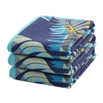 Double sides printing microfiber waffle towel