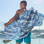 Double sides printing microfiber waffle towel