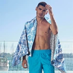 Double sides printing microfiber waffle towel