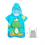 Custom print poncho kid towel