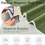 Microfiber french terry magnet towel