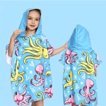 Custom print poncho kid towel