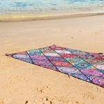 Custom recycled print waffle towel