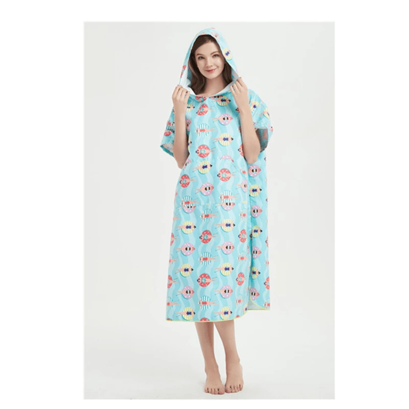 Microfiber Poncho Beach Towel