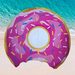 Round style microfiber beach towel
