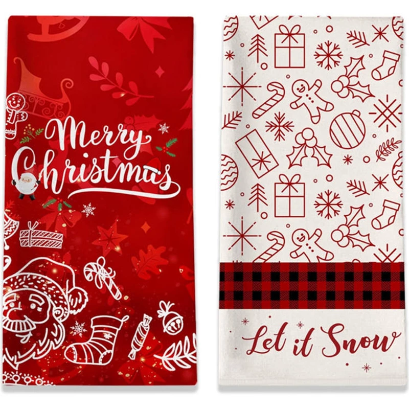 Custom Christmas  Kitchen Tea Towel