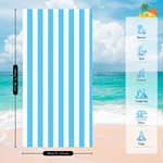 Striped printing beahc towel