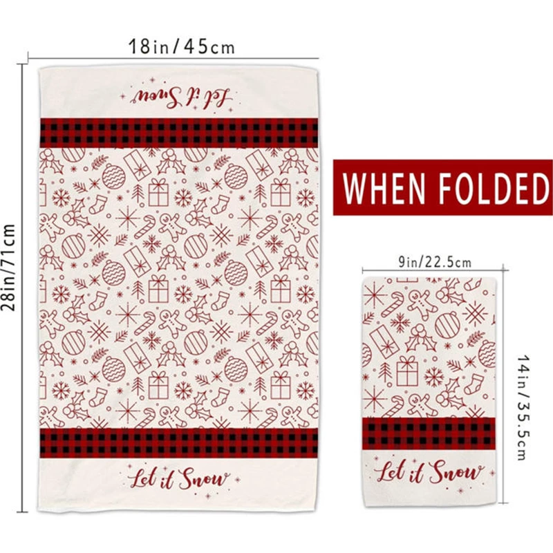 Custom Christmas  Kitchen Tea Towel