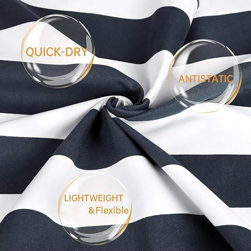 High-Quality Custom Wholesale Striped Beach Towel