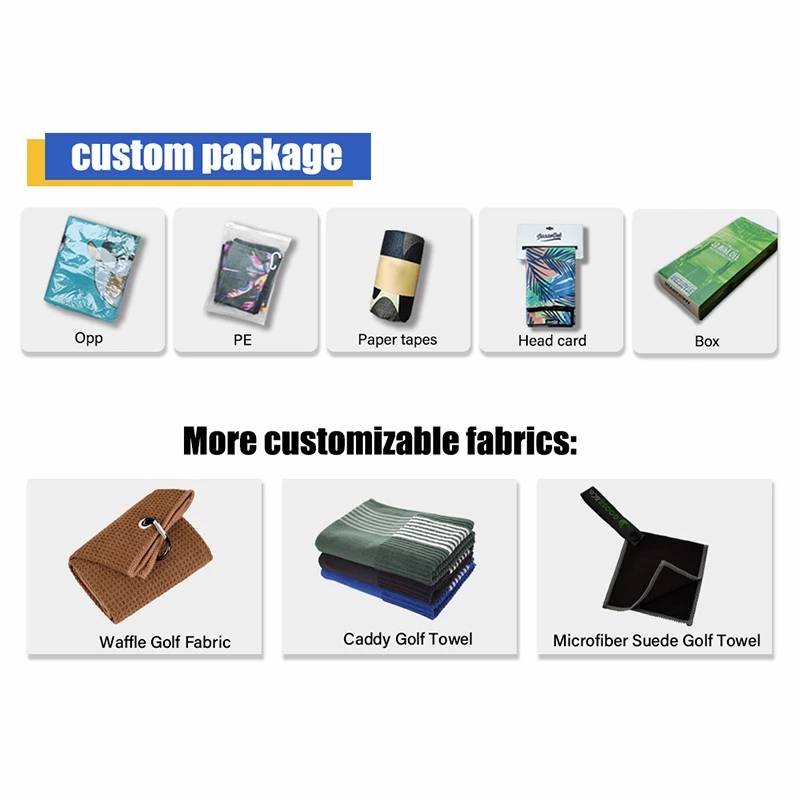 Digital Print Microfiber Golf Towel